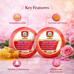 Bhudevam Natuals Khadi Rose Honey Loofah Soap – Natural Exfoliating Bath Soap for Soft & Glowing Skin- 250GM (Pack of 2)