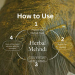 Khadi Black Hair Mehndi | Natural Henna-Based Hair Colour | With Amla, Bhringraj & Neem | Helps Cover Grey Hair & Condition Hair | 80 gm