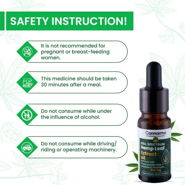 Cannarma Full Spectrum Hemp Extract Oil (500mg) - 10ml