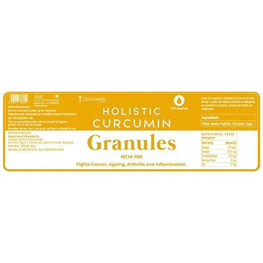 Zeroharm Sciences Holistic Curcumin Granules NCM 100