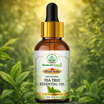 Bhudevam Naturals Khadi Tea Tree Essential Oil for Acne, Pimples, Skin Care, Hair Care, Dandruff Control, Aromatherapy & Diffuser- 15ml