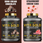 Vitaminnica Vita Gold 100% Whey Protein Powder - Cookies & Cream, 5 Lbs, 75 Servings