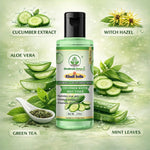 Bhudevam Naturals Khadi Pure Cucumber Water Mist Toner for Face | Hydrating Face Toner Spray for Refreshing Skin, Pore Care & Cooling Effect- 420ML (Pack of 2)