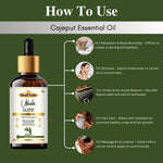 Khadi Cajeput Essential Oil | Pure & Natural Cajeput Oil for Body Massage & Aromatherapy | Refreshing Herbal Essential Oil for Respiratory Wellness & Muscle Care | 15 ml