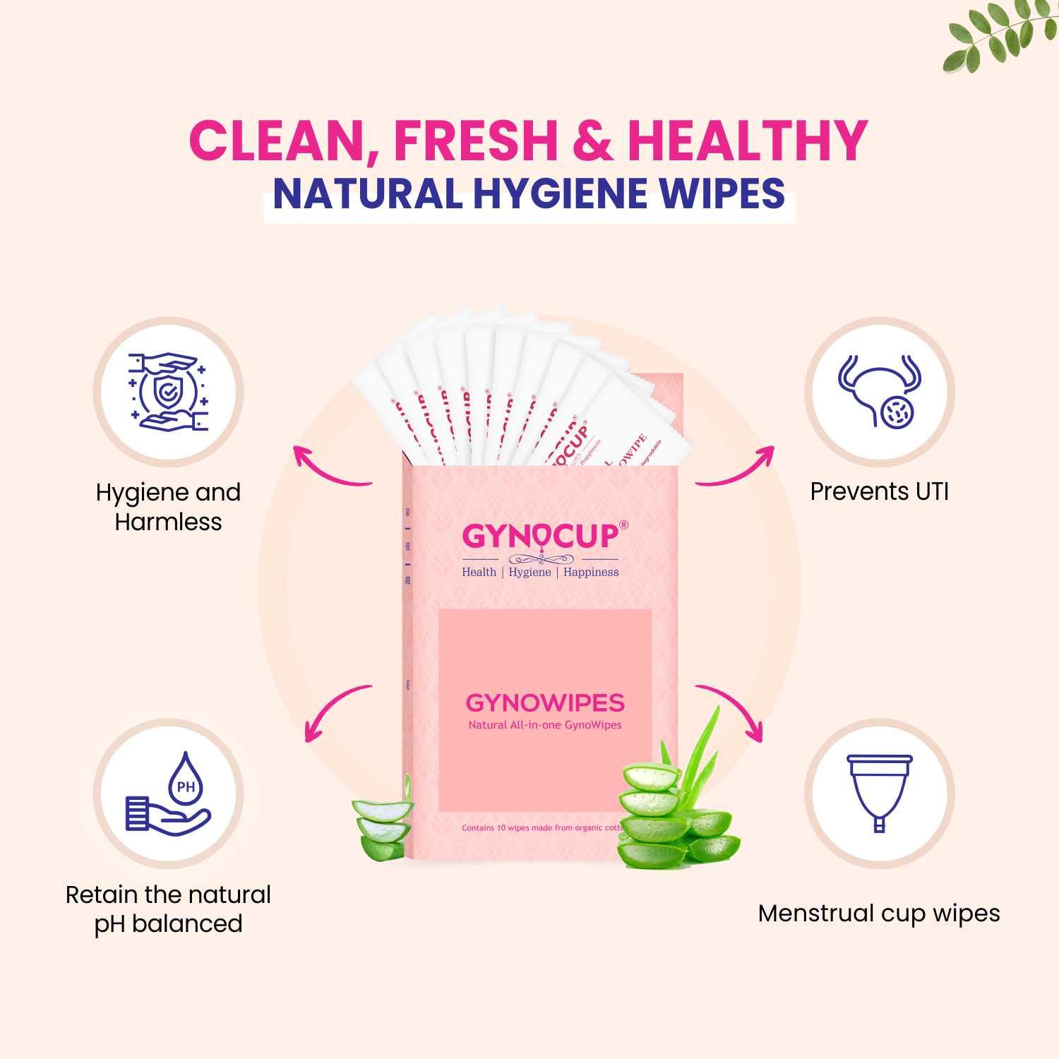 MildCares Menstrual Cup Kit for Women – Includes Menstrual Cup Wash (100 ml), Period Pain Relief Roll-On (10 ml), and Gynocup Wipes – Safe, Easy-to-Use, Comfortable, Eco-Friendly – (White)