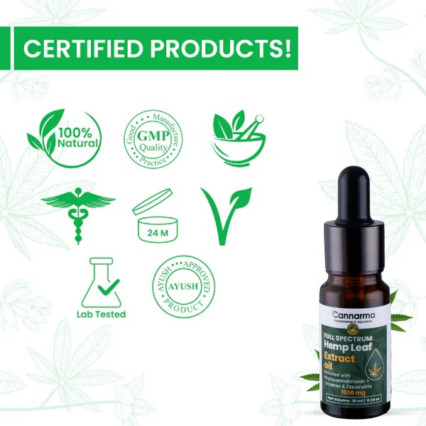 Cannarma Full Spectrum Hemp Extract Oil (1500mg) - 10ml