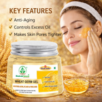 Bhudevam Naturals Khadi Wheatgerm Aloe Vera Gel for Face & Hair – Hydrating, Nourishing & Skin Brightening- 200GM