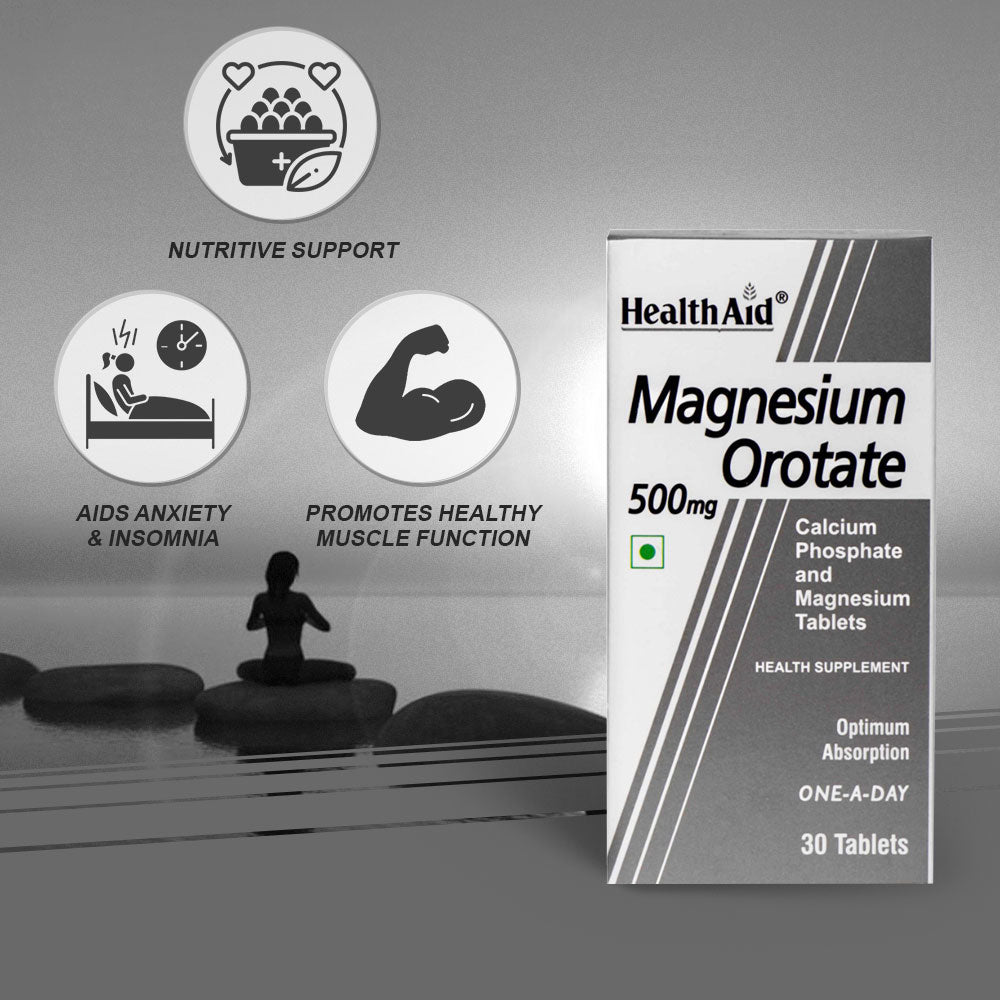 Healthaid Magnesium Orotate 500mg Tablet - 30 Tablet
