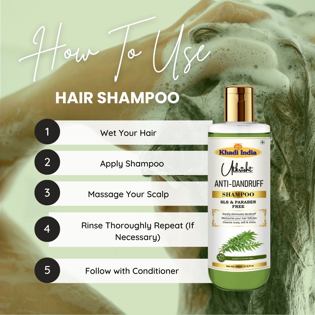 Utkrisht Khadi Anti Dandruff Shampoo (200ml)