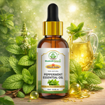 Bhudevam Naturals Khadi Peppermint Essential Oil for Hair Growth, Head Massage, Aromatherapy, Diffuser, Skin Care & Stress Relief- 15ml
