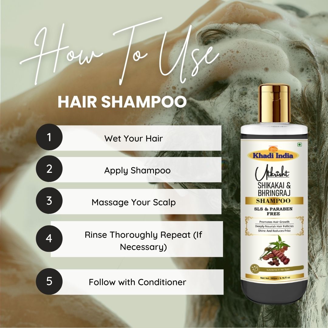 Utkrisht Khadi Shikakai & Bhringraj Shampoo (200ml)