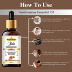 Khadi Frankincense Essential Oil | Pure & Natural Frankincense Oil for Face & Body Care | Essential Oil for Glowing-Looking Skin, Skin Care & Relaxation | Aromatherapy Oil | 15 ml