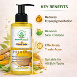 Bhudevam Naturals Khadi Turmeric Face Wash – Fights Acne, Reduces Pimples & Adds Radiance- 420ML (Pack of 2)