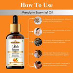 Khadi Mandarin Essential Oil | Pure & Natural Mandarin Oil for Face & Skin Care | Essential Oil for Brightening & Glowing-Looking Skin | Citrus Aromatherapy Oil for Relaxation | 15 ml