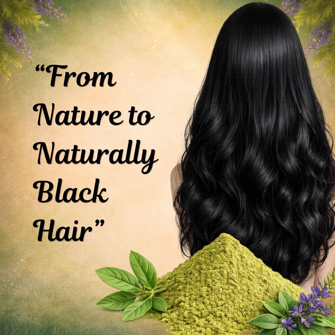 Kayee Ayurveda Indigo Hair Powder for Natural Hair Colouring | Pure Indigo Powder for Black & Dark Brown-Looking Hair | Herbal Hair Colour Powder for Grey Hair Coverage & Hair Care | Plant-Based Hair Dye Powder for Women & Men | 100 g