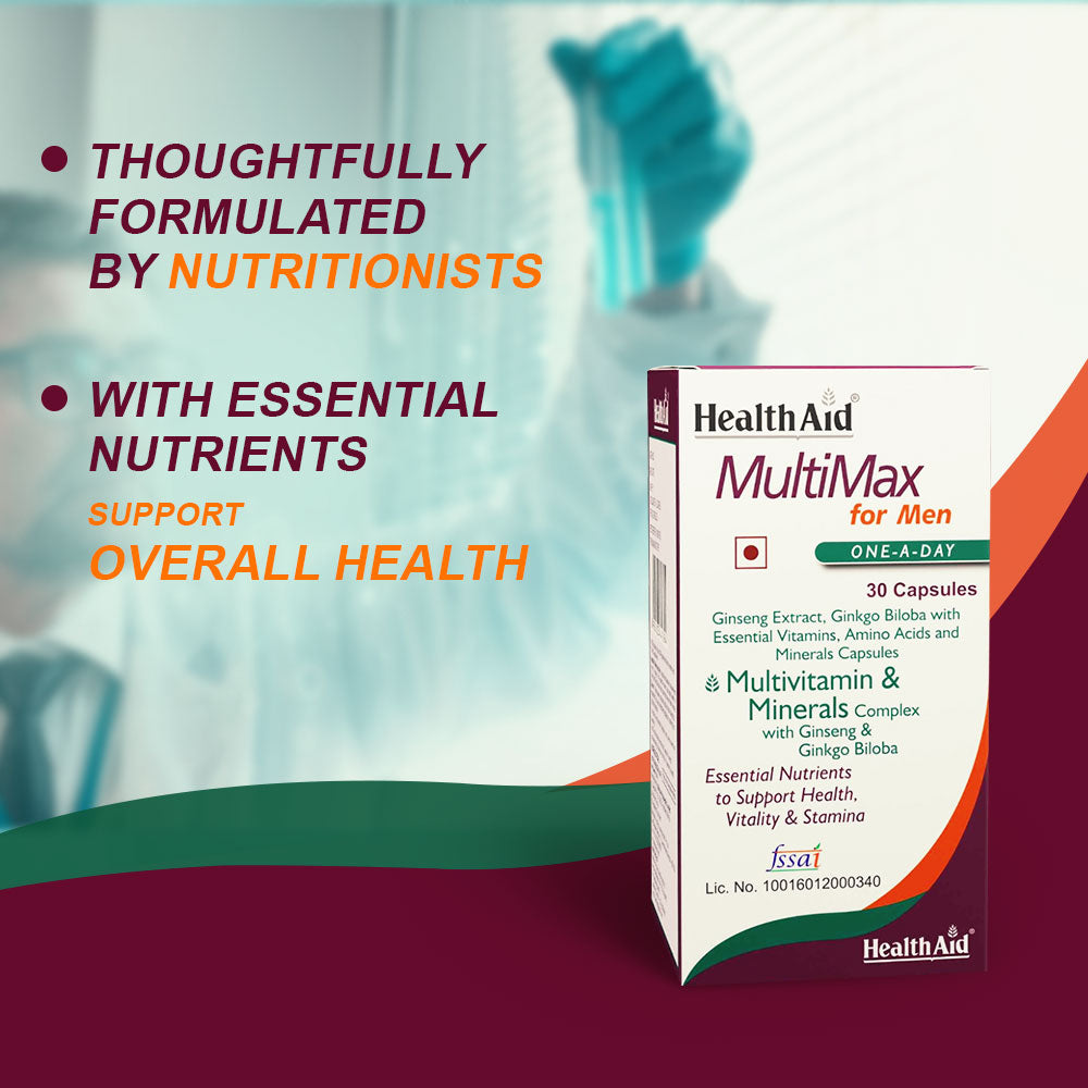 Healthaid Multimax Men Multivitamin Capsule - 30 Softgel Capsules