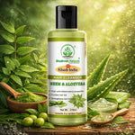 Bhudevam Naturals Khadi Neem & Aloe Vera Shampoo – Reduces Hair Fall & Adds Shine- 420ML (Pack of 2)