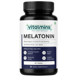 Vitalmins Melatonin Sleep Support Tablets | Fast-Acting Natural Sleep Aid for Restful Sleep, Jet Lag & Sleep Cycle Reset – 60 Tablets