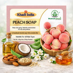 Bhudevam Naturals Khadi Handmade Peach Soap for Smooth & Radiant Skin- 500GM (Pack of 4)