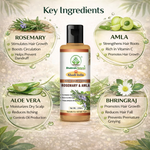 Bhudevam Naturals Khadi Rosemary & Amla Shampoo – Nourish, Repair & Smooth Hair- 420ML (Pack of 2)