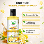 Bhudevam Naturals Khadi Herbal Honey Lemon Face Wash – Removes Dirt, Oil & Impurities Naturally- 420ML (Pack of 2)