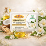 Bhudevam Naturals Khadi Jasmine Bath Soap for Moisturizing, Skin Nourishment & Long Lasting Fragrance - 500GM (Pack of 4)