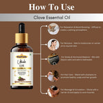 Khadi Clove Essential Oil | Pure & Natural Clove Oil for Body Massage & Aromatherapy | Warming Herbal Essential Oil for Oral Care Routines & Relaxation | 15 ml`