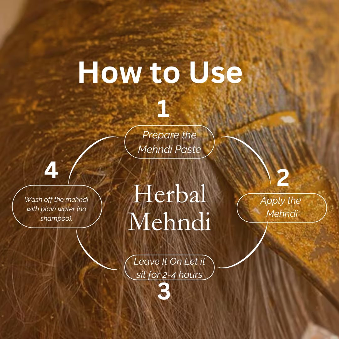 Khadi Brown Hair Mehndi | Natural Henna-Based Herbal Hair Colour | With Amla, Bhringraj & Neem | Helps Cover Grey Hair & Condition Hair | 80 gm