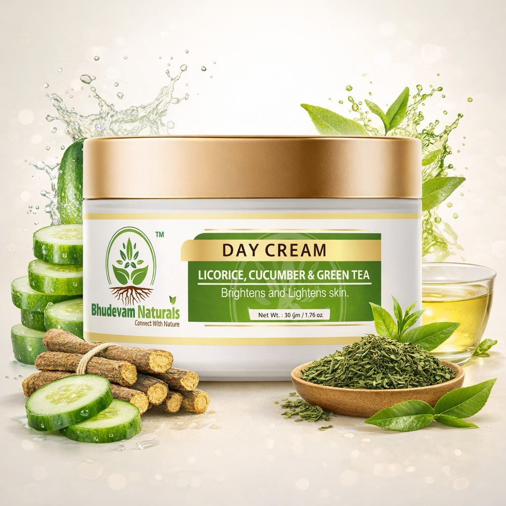 Bhudevam Naturals Khadi Brightening Day Cream for Women & Men- 50GM