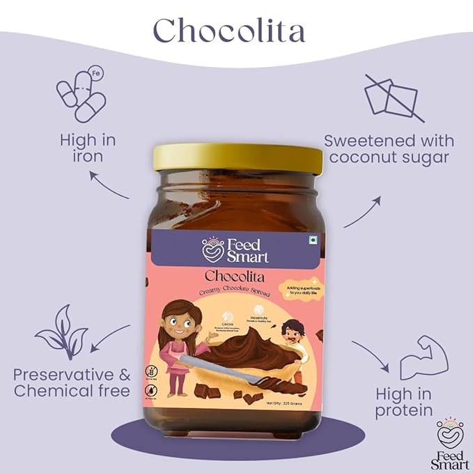 Feed Smart Chocolita - Whey Protein Cream Chocolate Spread - 225 grams