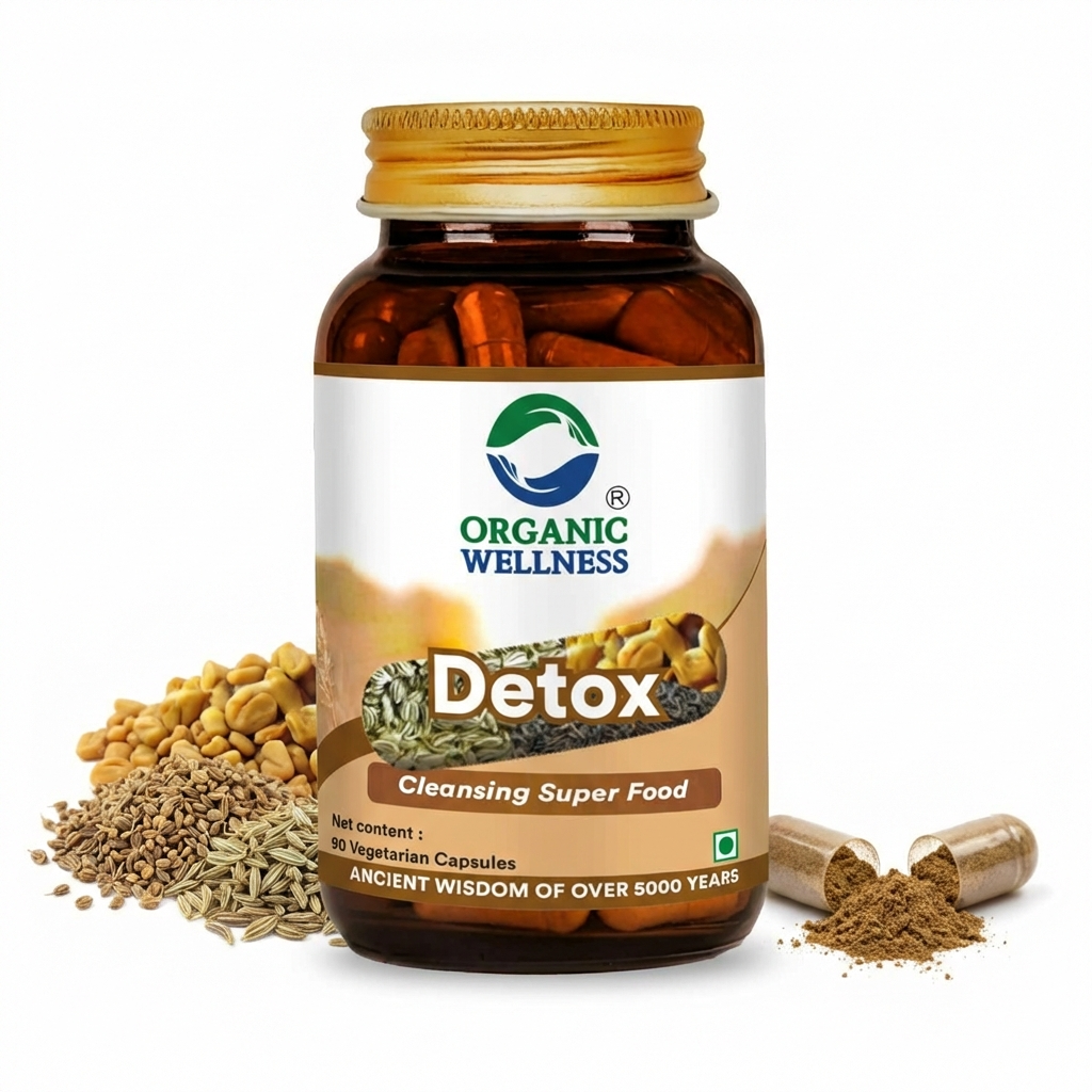 Organic Wellness Detox Capsules - 90 Vegetarian Capsules