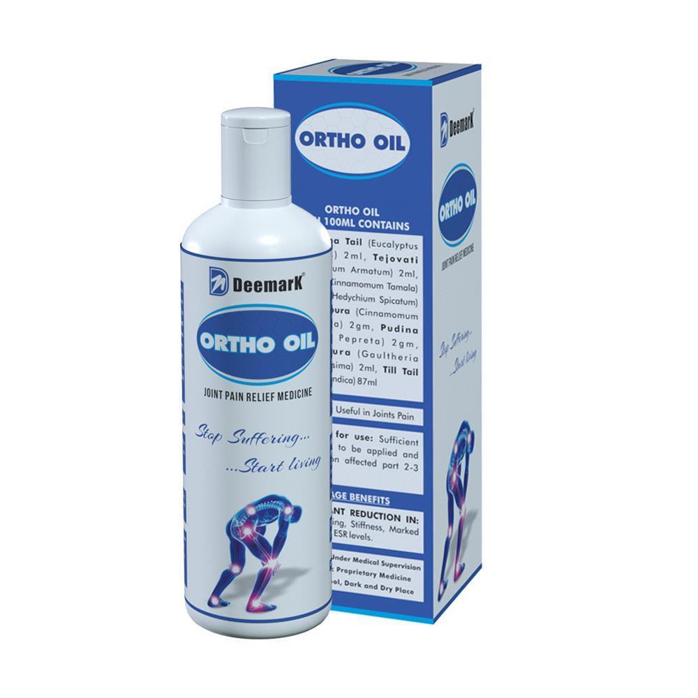 Deemark Ortho Balm & Oil Pain Relief for Joint and Muscle Pain (50gm Balm & 50ml Oil)