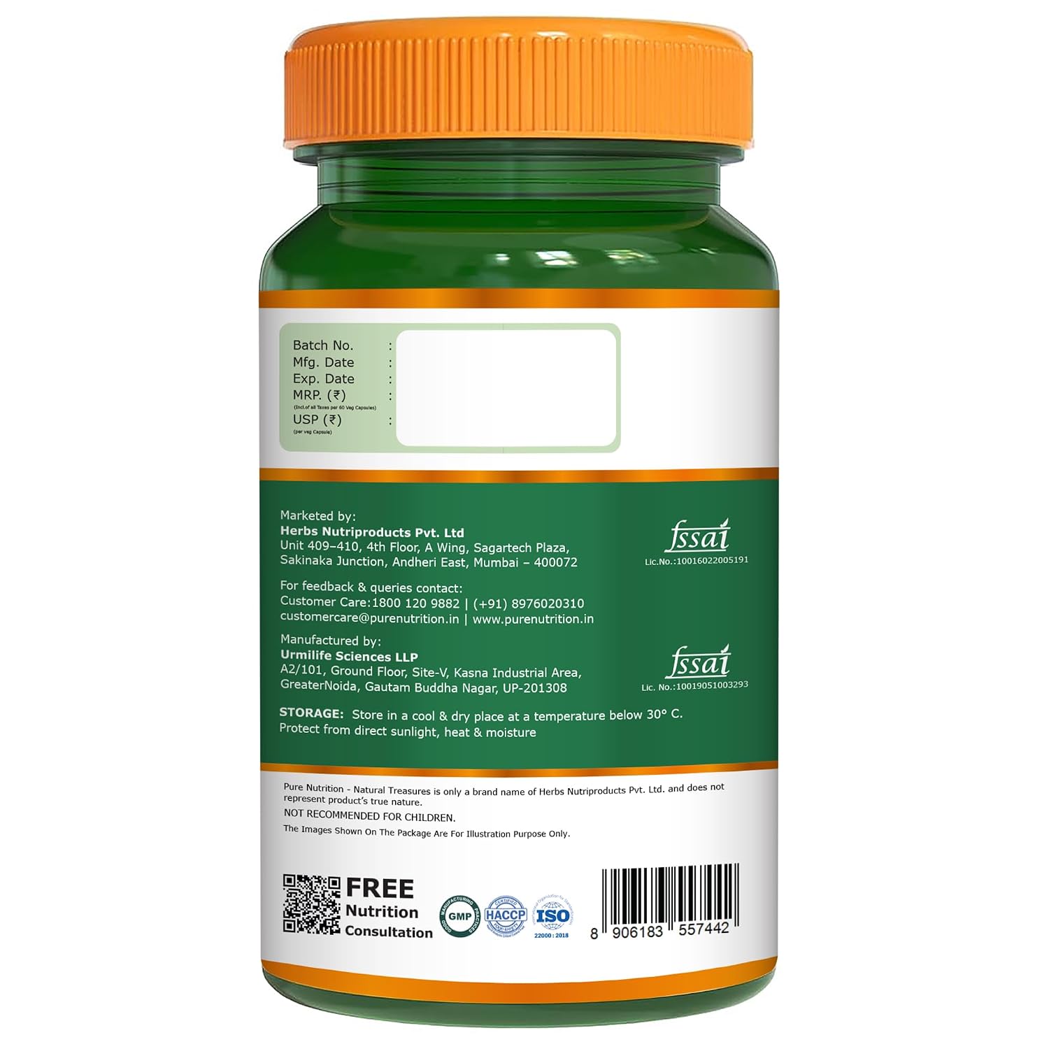 Pure Nutrition DHT Blocker 60 Capsules | Hair & Scalp Support Supplement | Herbal Formula