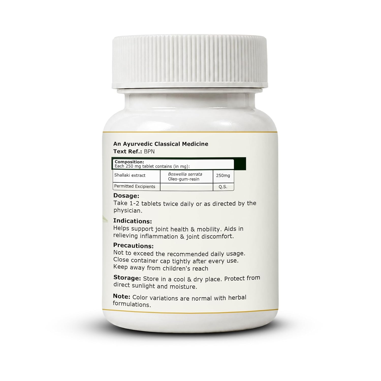 Pure Nutrition Shallaki Tablets (250mg | 90 Tablets)