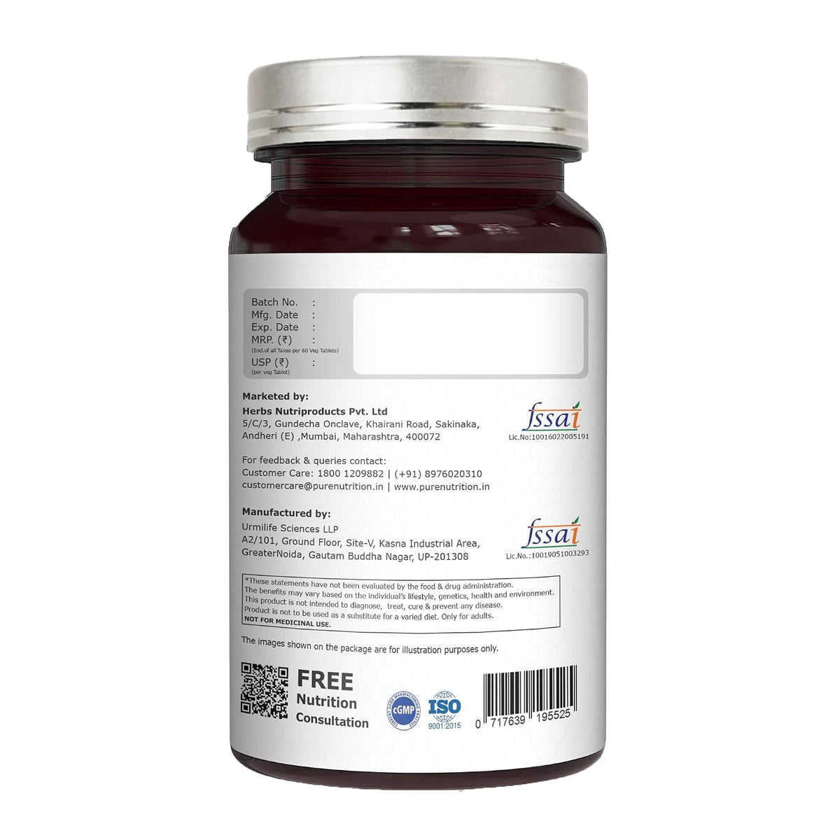 Pure Nutrition Vitagra 60 Tablets | Daily Wellness & Vitality Support Supplement