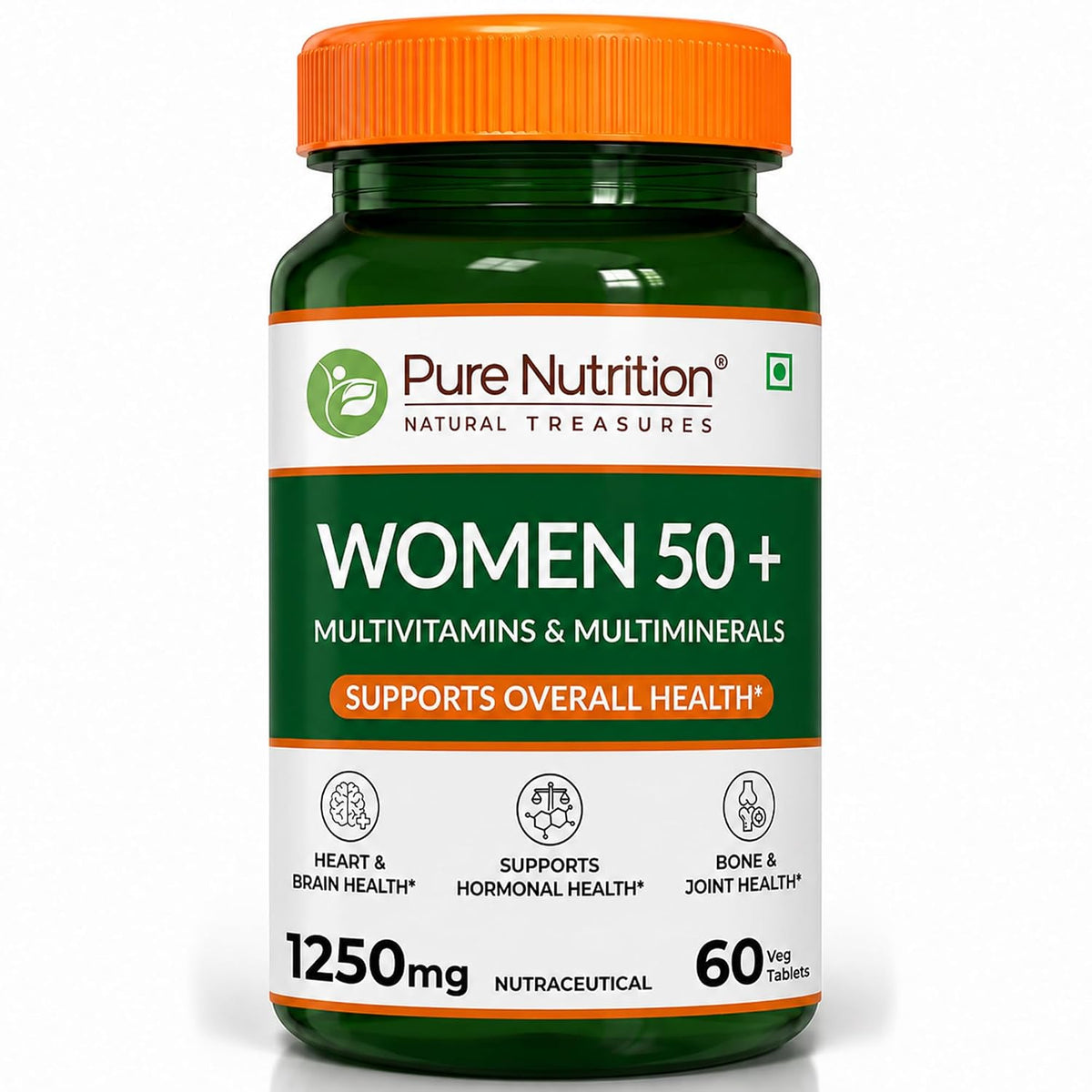 Pure Nutrition Women’s Multivitamin 50+ 60 Tablets | Daily Vitamins & Minerals for Women