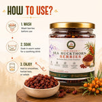 Baramasa Harvest Seabuckthorn Berries (100g) | Pure Himalayan Sun-Dried Superfruit | Abundant in Vitamin C, Omega 3, 6, 7 & 9