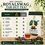 Royal Swag Lung Detox Herbal Tea - Ayurvedic Tar Cleanse for Smokers (20 Tea Bags)