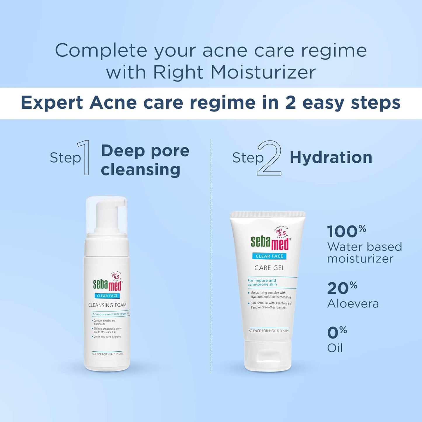 Sebamed Clear Face Cleansing Foam for Impure and Acne-prone Skin | Face Care Product for Pimples & Blackheads
