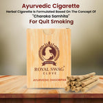 Royal Swag Herbal Bidis - Tobacco & Nicotine Free (Pack of 200 Sticks)
