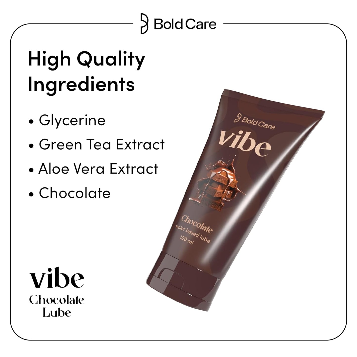 Bold Care Vibe Intimate Lube & Massage Gel Chocolate - 100ml