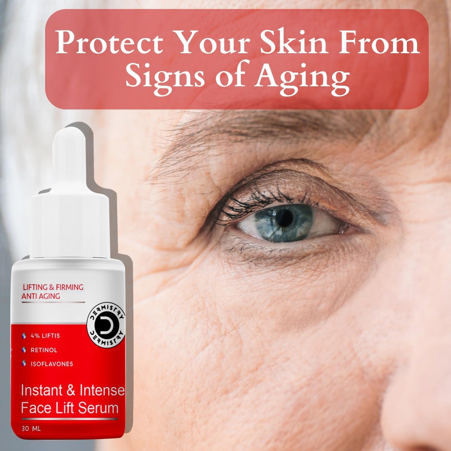 Dermistry Anti Ageing Retinol Instant & Intense Face Lift Serum - 30ml
