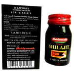 Baidyanath (Jhansi) Shodhit Shilajit Capsule - 30 Cap