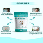 Pure Nutrition Epsom Salt 450g | Magnesium Sulfate Salt | Bath Soak & Relaxation Support
