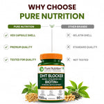 Pure Nutrition DHT Blocker 60 Capsules | Hair & Scalp Support Supplement | Herbal Formula