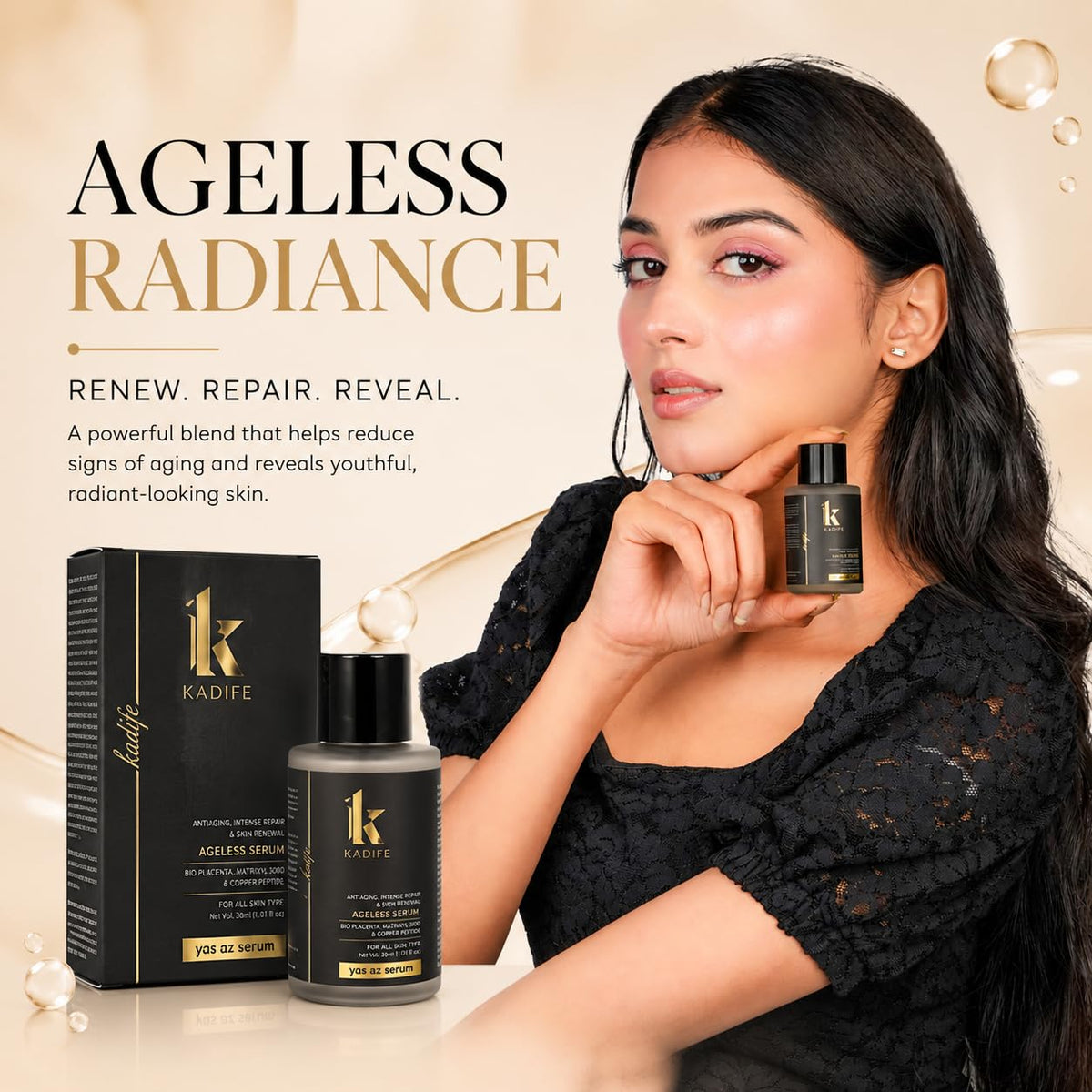 KADIFE Ageless Anti Aging Face Serum (30ml)
