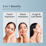 Medtech Aquamist 3 In 1 Face Steamer And Steam Inhaler For Cold & Cough | Vaporizer | Facial Steamer