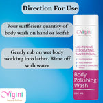 Vigini Lightening Exfoliating Tan Removal Body Polishing Wash
