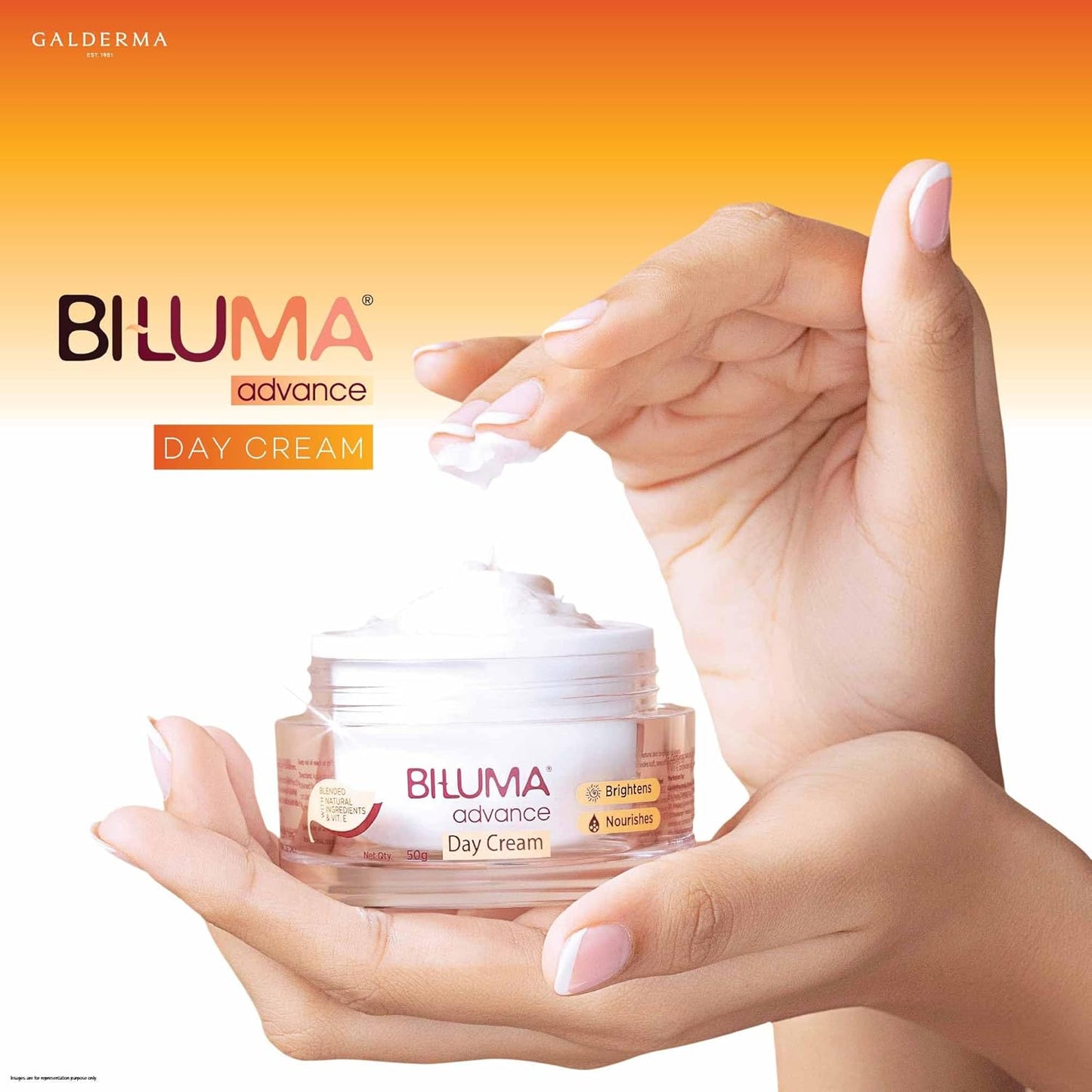 BI-LUMA Advance Skin Brightening Day Cream for Even Skin Tone with Vitamin E - 50 g