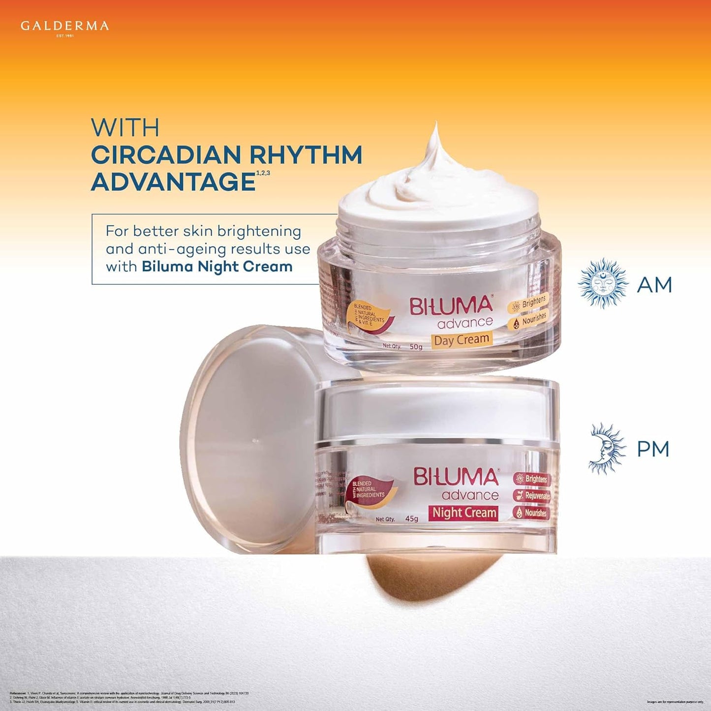 BI-LUMA Advance Skin Brightening Day Cream for Even Skin Tone with Vitamin E - 50 g